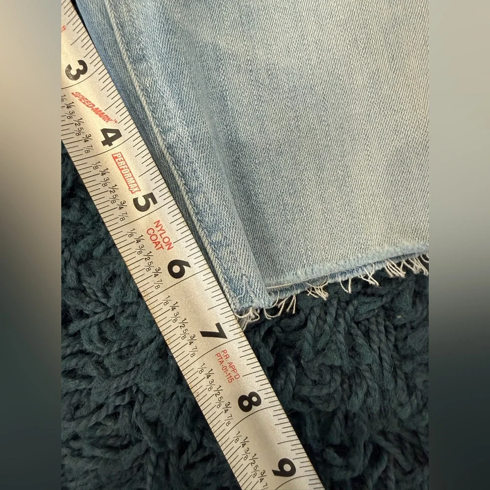 NWT Mother The Tripper Light Blue Denim Women Shorts Size 25 - Picture 5 of 13